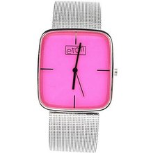Eton Pink Dial Silver Tone Mesh Bracelet Strap Ladies Fashion 2920J