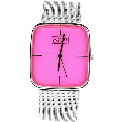 Eton Pink Dial Silver Tone Mesh Bracelet Strap Ladies Fashion 2920J