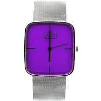 Eton Purple Dial Silver Tone Mesh Bracelet Strap Ladies Fashion 2920J