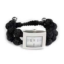 Eton Quartz with Mother of Pearl Dial Analogue Display and Black Bracelet 3019L-BK