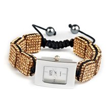 Eton Quartz with Mother of Pearl Dial Analogue Display and Gold Bracelet 3020L-GD