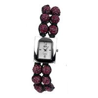 Eton Quartz with Mother of Pearl Dial Analogue Display and Purple Bracelet 3019L-PL
