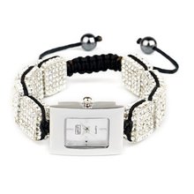 Eton Quartz with Mother of Pearl Dial Analogue Display and Silver Bracelet 3020L-CL