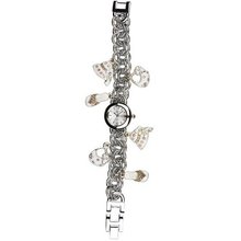 Eton Quartz with Silver Dial Analogue Display and Silver Bracelet 2945L-WT