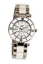 Eton Quartz with White Dial Analogue Display and White Bracelet 2937J-WT