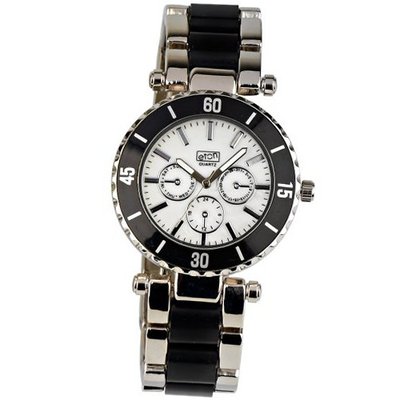 Eton Unisex Quartz with White Dial Analogue Display and Black Bracelet 2937J-BK