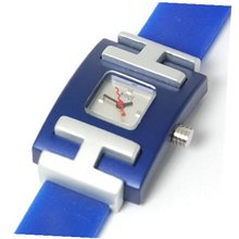 Kool Time Quad 2 Blue Silicone Strap Ladies Fashion KT47