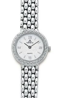 Euro Geneve 14K White Gold Round Ladies' Diamond With Panther Band-47657