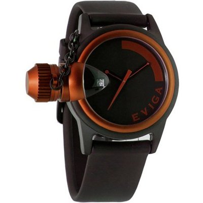 Eviga Bulletor (Black Dial; Brown Bezel)