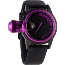 Eviga Bulletor (Black Dial; Purple Bezel)