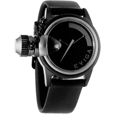 Eviga Bulletor (Black Dial; Silver Bezel)