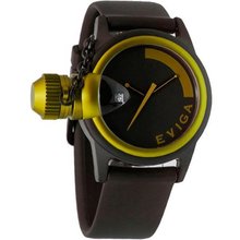 Eviga Bulletor (Black Dial; Yellow Bezel)