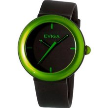Eviga Cirkle (Black Dial; Lime Bezel)
