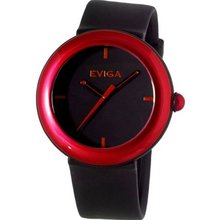 Eviga Cirkle (Black Dial; Red Bezel)