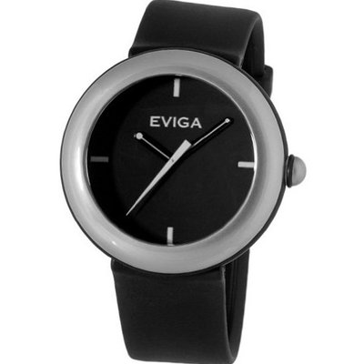 Eviga Cirkle (Black Dial; Silver Bezel)