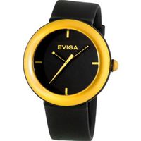Eviga Cirkle (Black Dial; Yellow Bezel)