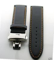 18mm Leather Deployment Strap for IWC Portuguese OS #2 Blk