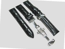 20mm Leather Strap Band Deployment for Omega Black 2b