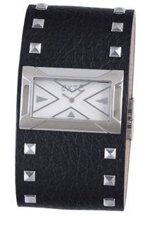 Exte EX.4017M-05 black calfskin band .