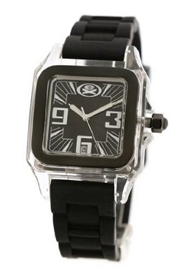 EX The Alter Ego with Black Dial and Black Silicone Strap EX-32-L01