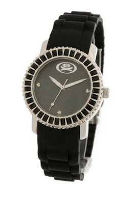 EX The Baguette with Black Dial and Black Silicone Strap EX-33-L01