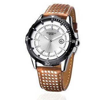 uEyki by Ufingo Ufingo-Fashion Cool Casual Sports Calendar Leather Strap For /Boys-Brown White 