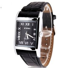 uEyki by Ufingo Ufingo-Leather Strap Roman Numerals Elegant Retro Fashion For /Boys-Black 