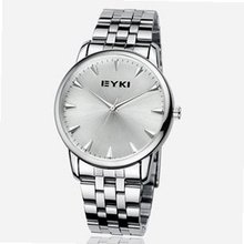 Ufingo-Business Casual Retro Stainless Steel Band Quartz For /Boys-White