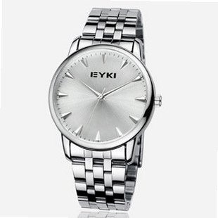 Ufingo-Business Casual Retro Stainless Steel Band Quartz For /Boys-White