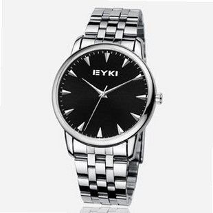 Ufingo-Business Casual Retro Stainless Steel Band Quartz For /Ladies/Girls-Black