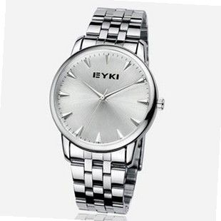 Ufingo-Business Casual Retro Stainless Steel Band Quartz For /Ladies/Girls-White