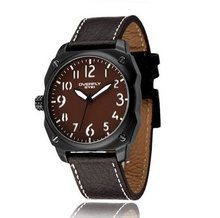 Ufingo-Fashion Casual Retro Cool Leather Strap Quartz For /Boys-White