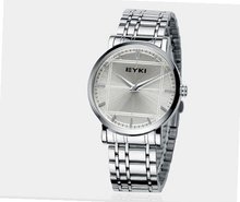 Ufingo-Fashion Nice Fine Steel Thin Band Business Wrist Quartz For /Boys-White