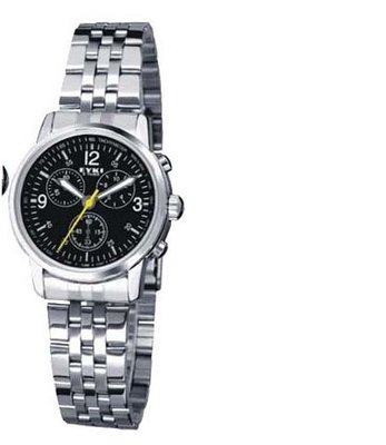 Ufingo-High End Luxury Fashion Stainless Steel Band Wrist Quartz For /Ladies/Girls-Black