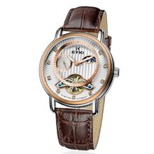Ufingo-Hollow Automatic Mechanical Business Fashion Luxury For /Boys-Brown White