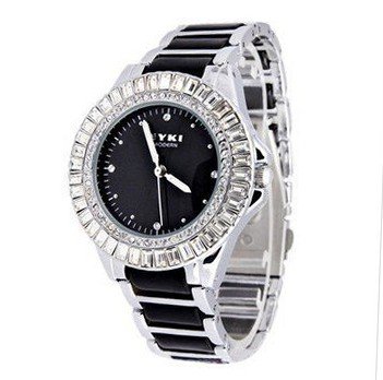 Ufingo-Korean Fashion Cute Nice Beautiful Ceramic Quartz Wrist For /Ladies/Girls-Black