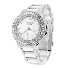 Ufingo-Korean Fashion Cute Nice Beautiful Ceramic Quartz Wrist For /Ladies/Girls-White