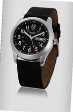 Ufingo-Korean Fashion Dual Calendar Waterproof Creative Unique Quartz For /Boys-Black