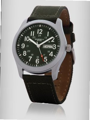 Ufingo-Korean Fashion Dual Calendar Waterproof Creative Unique Quartz For /Boys-Green