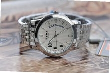 Ufingo-Modern FashionBusiness Calendar Quartz For /Ladies/Girls-Steel Strap White Dial