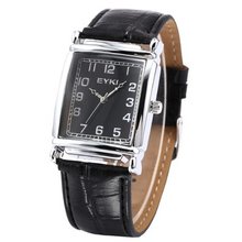EYKI Black Oblong Dial Elegant Retro Couple Quartz Dress Wrist EKI057