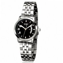 EYKI Calendar Stainless Steel Quartz Analog Wrist EET8408AGL Black Face