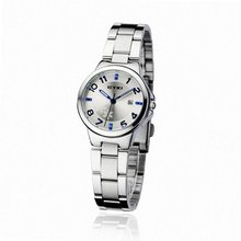 EYKI Calendar Stainless Steel Quartz Analog Wrist EET8529AGL White Face Blue