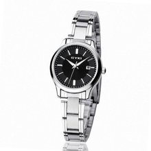 EYKI Calendar Stainless Steel Quartz Analog Wrist EET8598AGL Black Face