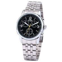 EYKI Casual Black Dial Stainless Steel Arabic Number Dress Quartz Wrist EKI038