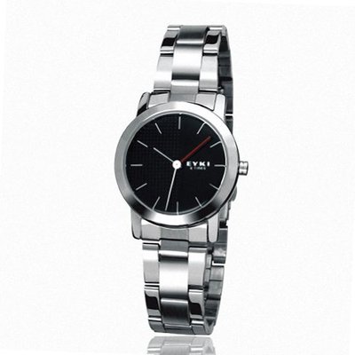 EYKI Stainless Steel Quartz Analog Wrist EET8410AGL Black Face