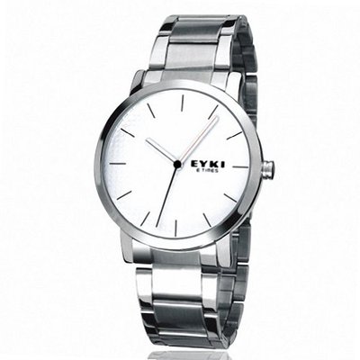 EYKI Stainless Steel Quartz Analog Wrist EET8410AGL White Face