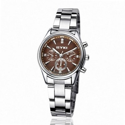 EYKI Stainless Steel Quartz Analog Wrist EET8581AGL Brown Face