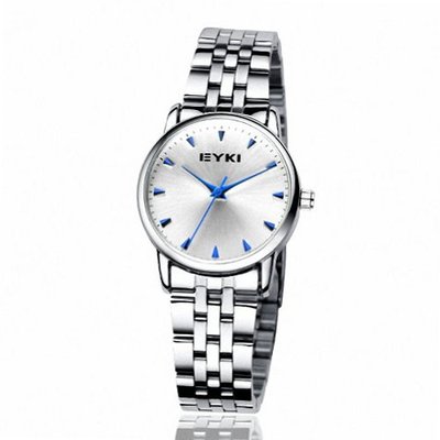 EYKI Stainless Steel Quartz Analog Wrist EET8603AGL White Face Blue