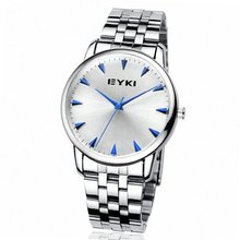 EYKI Stainless Steel Quartz Analog Wrist EET8603AGL White Face Blue